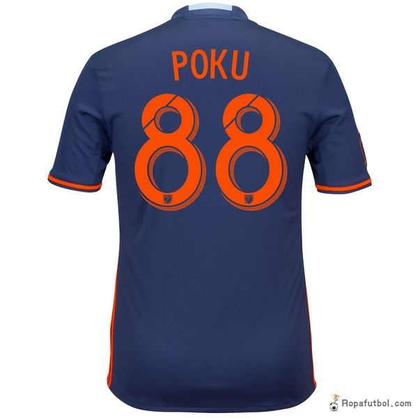 Camiseta New York City Replica Segunda Ropa Poku 2016/17 Azul